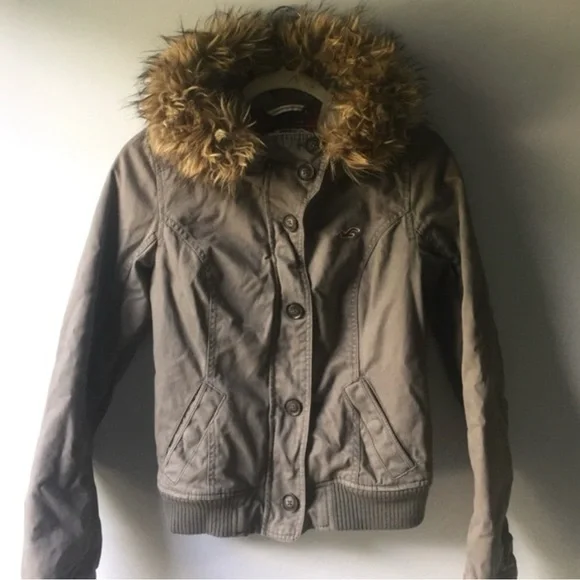 Hollister Parka Dark Grey - Picture 1 of 4